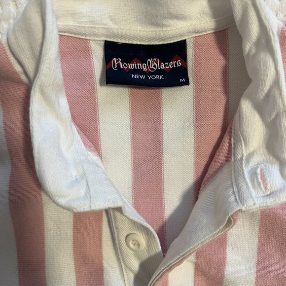 Rowing Blazers Pink-striped Soccer/Rugby Shirt - Picture 2 of 13